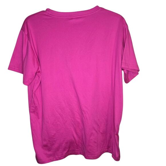 HOT PINK GRAPHIC TEE "THE QUEEN IS ME" SIZE L 0310 - Picture 3 of 9